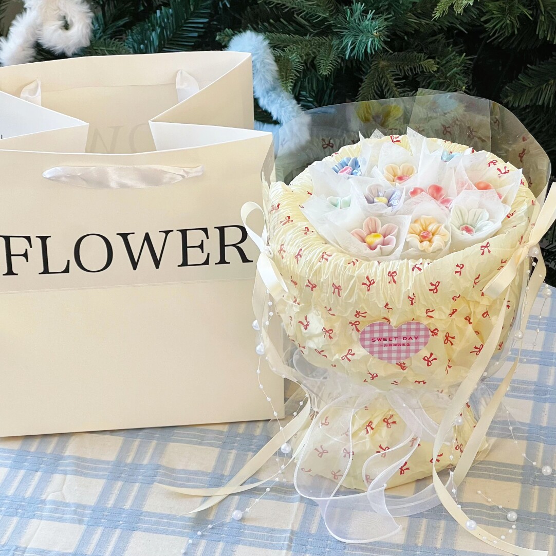 Handmade Ceramic Flower Bouquet – Birthday Gift for Best Friend - Image 3